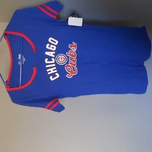 Women's slit neck tee